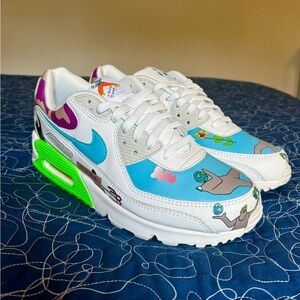 Air Max 90x Ruohan Wang Flyleather Multicolor- New - 12M